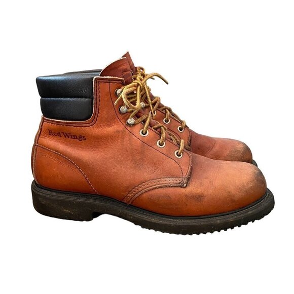 Vintage Red Wing SuperSole Boots Model 1607 Brown Leather Women’s Size 9.5 B - Picture 1 of 11